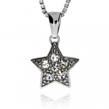 Stříbrný přívěsek s krystaly Swarovski, drobné hvězdy