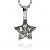 Stříbrný přívěsek s krystaly Swarovski, drobné hvězdy