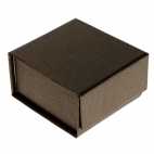 Elegantní hnědá dárková krabička s matným bronzovým leskem 