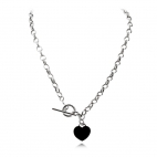 Stříbrný náhrdelník se srdcem