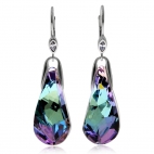 Stříbrné náušnice Preciosa Crystal Beauty Vitrail Light 6801 43 