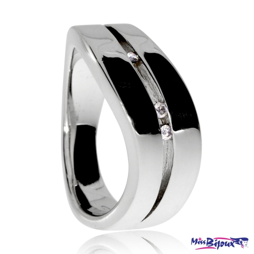 Stříbrný dámský prsten s přírodními diamanty - Špička 