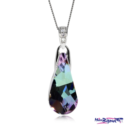 Stříbrný náhrdelník Preciosa Crystal Beauty Vitrail Light 6800 43L - 45cm