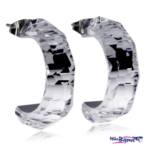 Ocelové náušnice Preciosa Créativité Crystal 7108 00