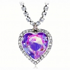 Bižuterní náhrdelník Preciosa Necklace Violet 2025 56L - 45cm