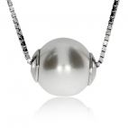Stříbrný náhrdelník s perličkou