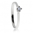 Stříbrný prsten Arete s diamantem 0,08 ct SI2/G