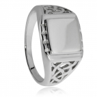 Pánský stříbrný prsten bez kamene 