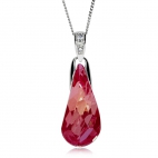 Stříbrný náhrdelník Preciosa Crystal Beauty Siam 6800 63