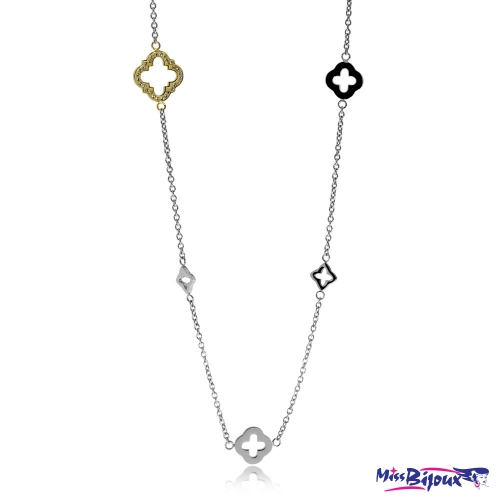 Ocelový náhrdelník Preciosa Grandeur Crystal 7242Y00 - 75cm
