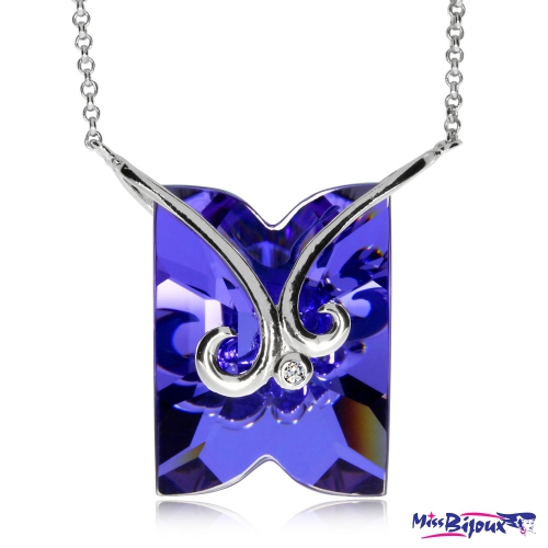 Stříbrný náhrdelník Preciosa Fine Line Heliotrope 6006 64 - 38cm