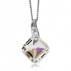 Stříbrný náhrdelník Preciosa Feminine Charm Crystal AB 6688 42L - 45cm
