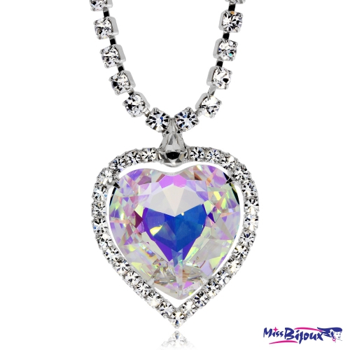 Bižuterní náhrdelník Preciosa Necklace Crystal AB 2025 42 - 41cm