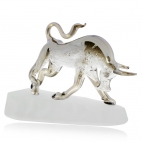 Křišťálová figurka Preciosa Zuřící býk 1182 40