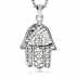 Stříbrný přívěsek - Hamsa, ochranný amulet