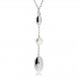 Stříbrný náhrdelník - Tvar Y s perličkou