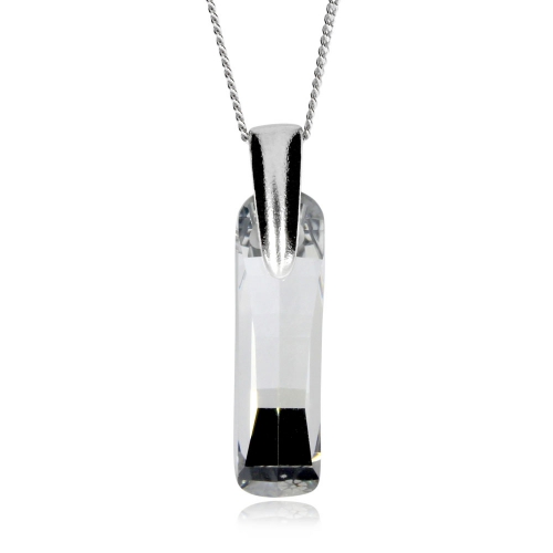 Stříbrný náhrdelník Preciosa Shining Strip Crystal 6723 00 - 45cm