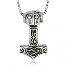 Stříbný přívěsek - Amulet Thorovo kladivo