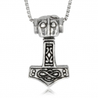 Stříbný přívěsek - Amulet Thorovo kladivo